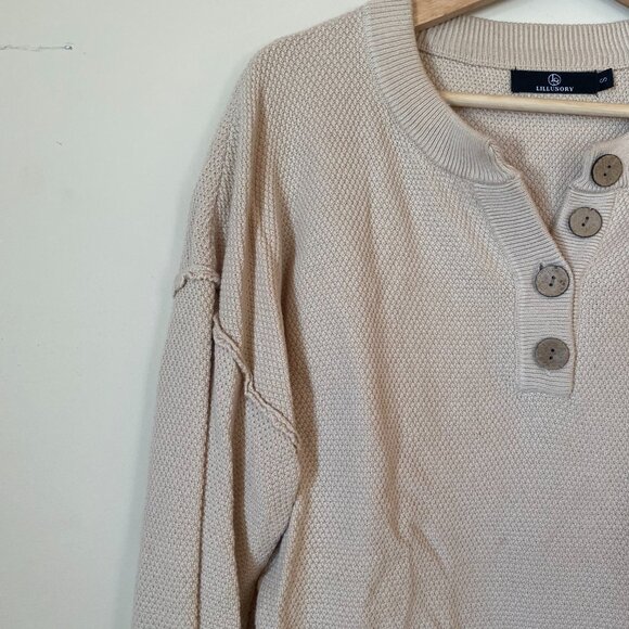 Oversized 2-Piece Woven Lounge Set - Picture 4 of 8